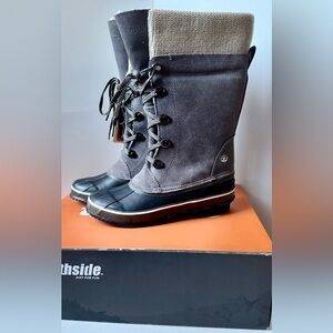 Northside Black and Gray Winter Boots